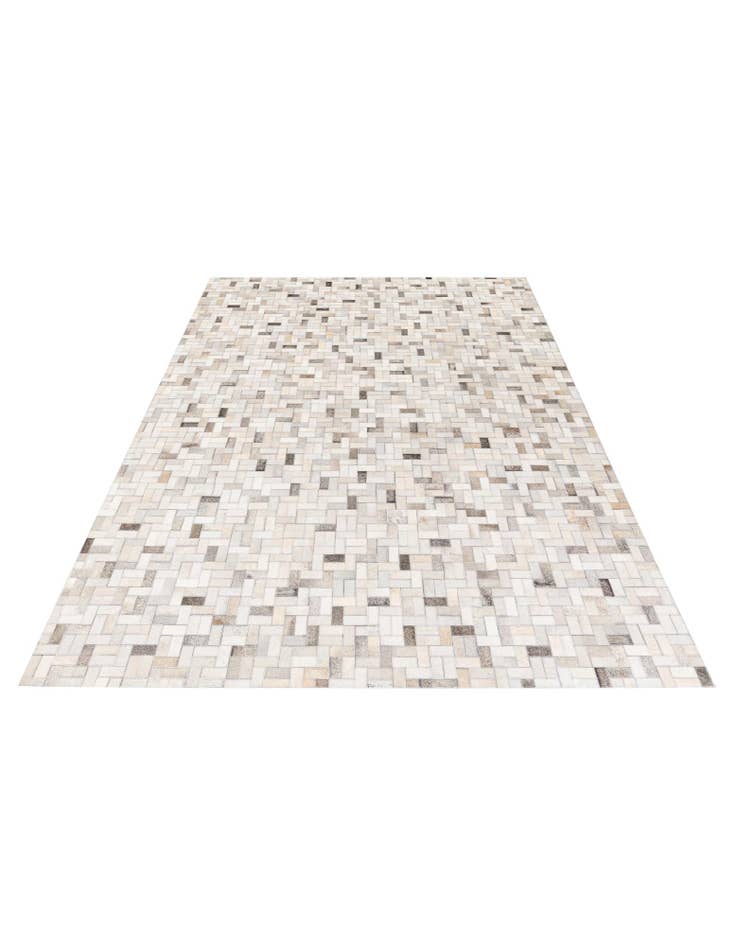 Detail image of  5' 7 x 8' Cowhide Stocks Rug