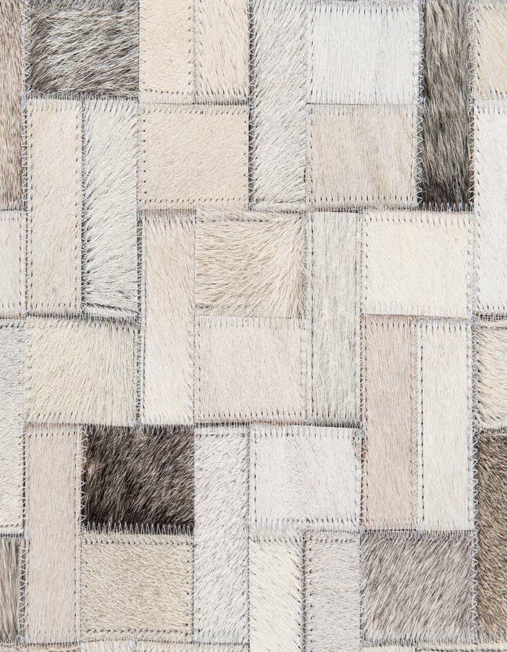 Detail image of  5' 7 x 8' Cowhide Stocks Rug