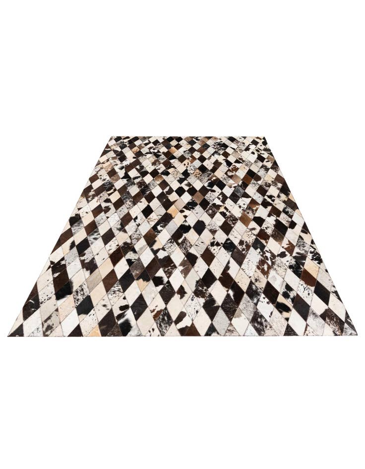 Detail image of  5' 7 x 8' Cowhide Stocks Rug