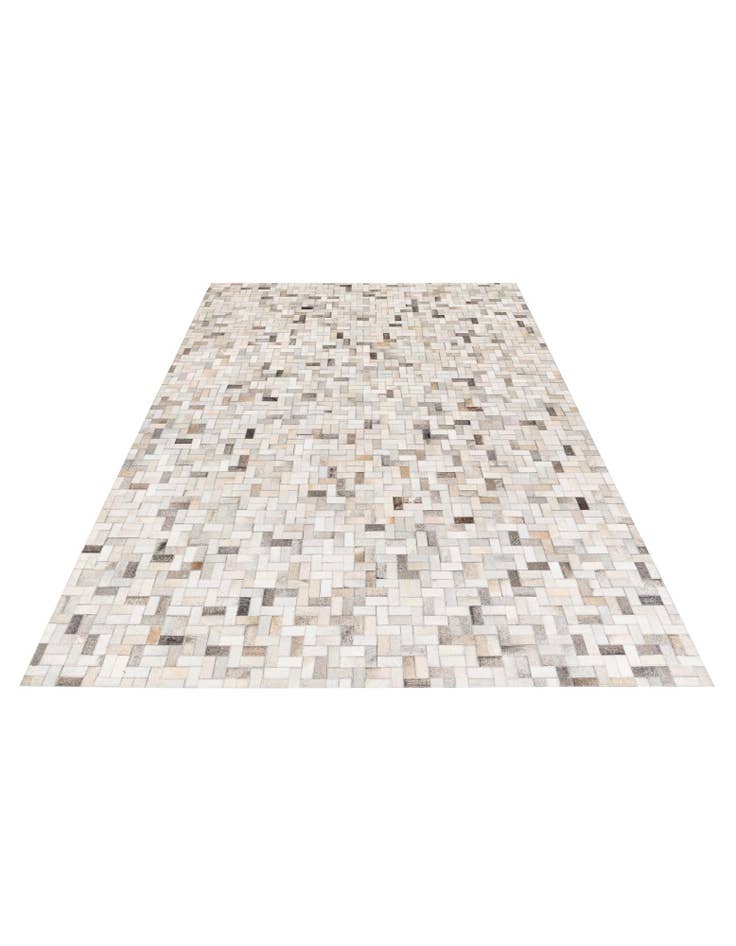 Detail image of  5' 7 x 7' 11 Cowhide Stocks Rug