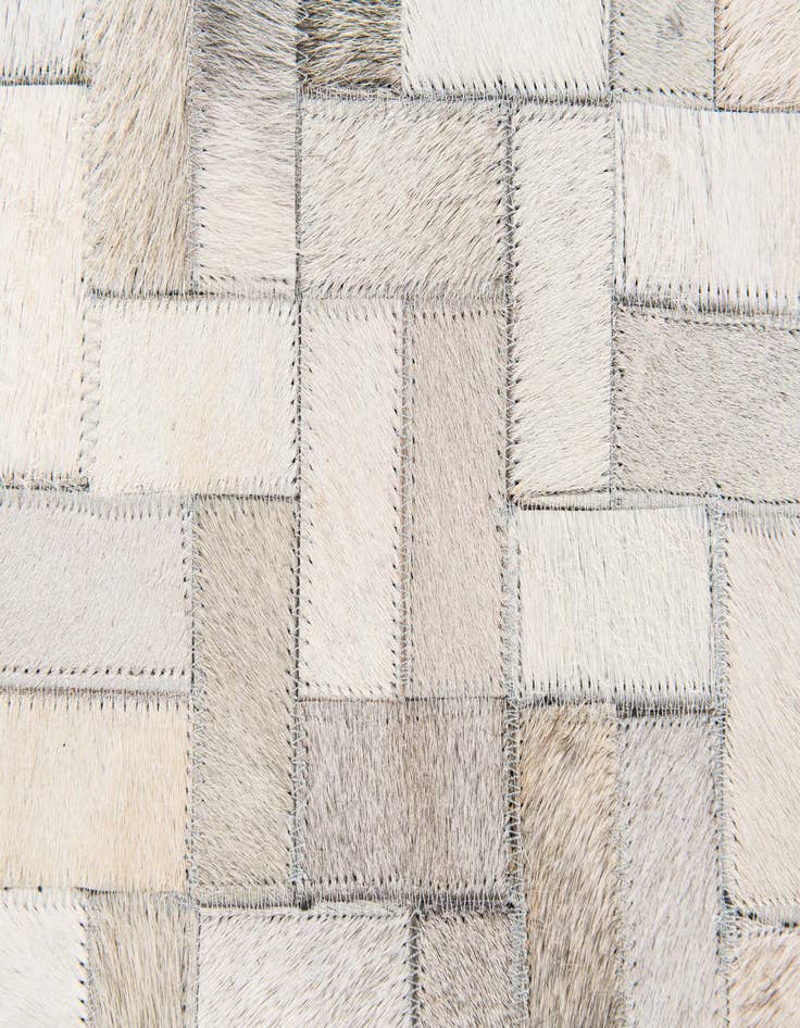 Detail image of  5' 7 x 7' 11 Cowhide Stocks Rug