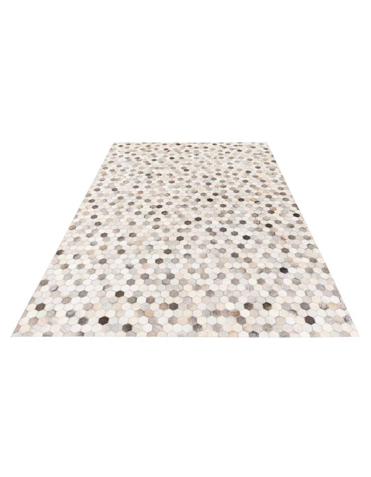 Detail image of  5' 8 x 7' 11 Cowhide Stocks Rug