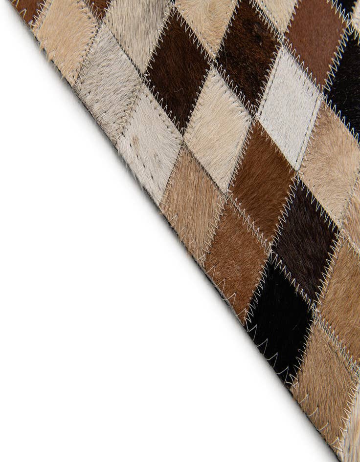 Detail image of  5' 1 x 8' Cowhide Stocks Rug