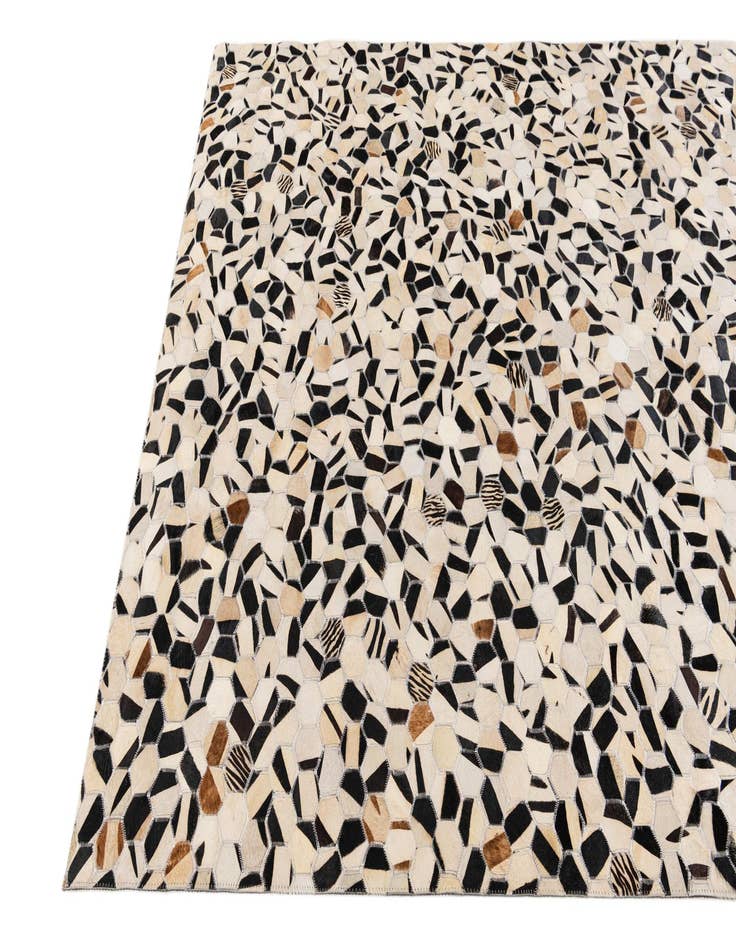 Detail image of  5' x 8' Cowhide Stocks Rug