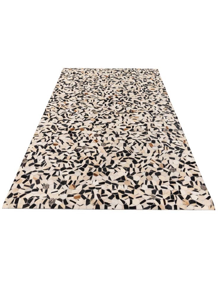 Detail image of  5' x 8' Cowhide Stocks Rug