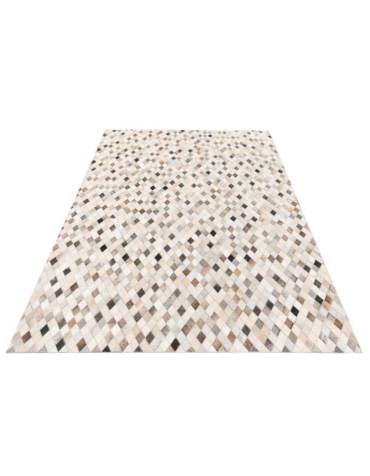 Detail image of  5' 7 x 8' Cowhide Stocks Rug