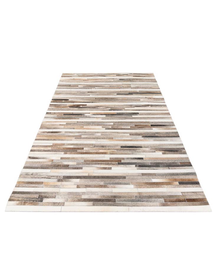 Detail image of  5' 1 x 8' Cowhide Stocks Rug