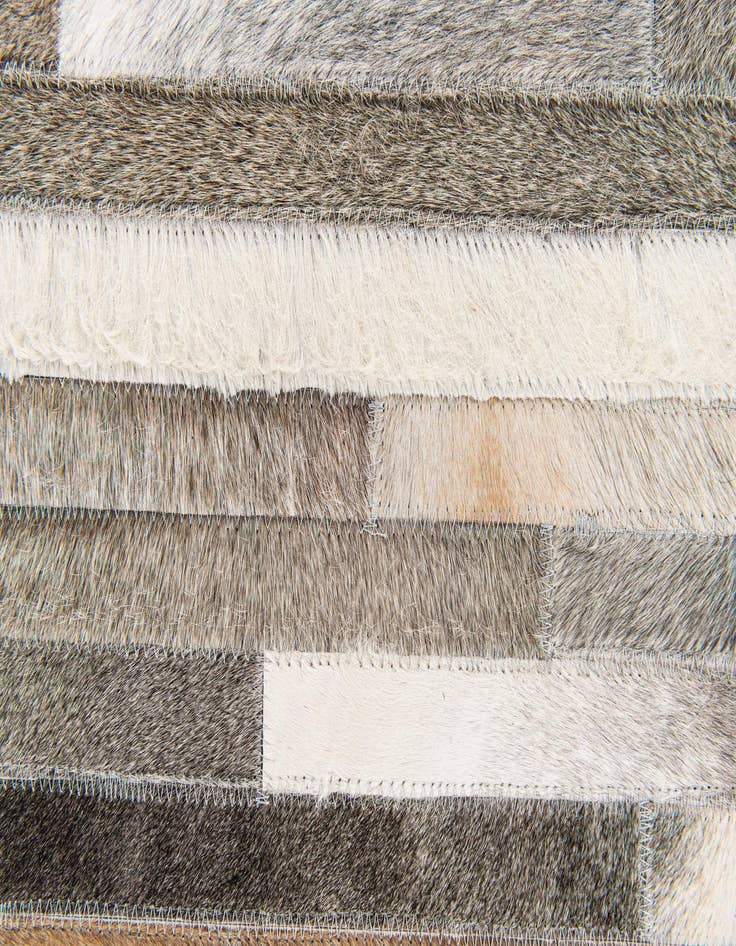 Detail image of  5' 1 x 8' Cowhide Stocks Rug