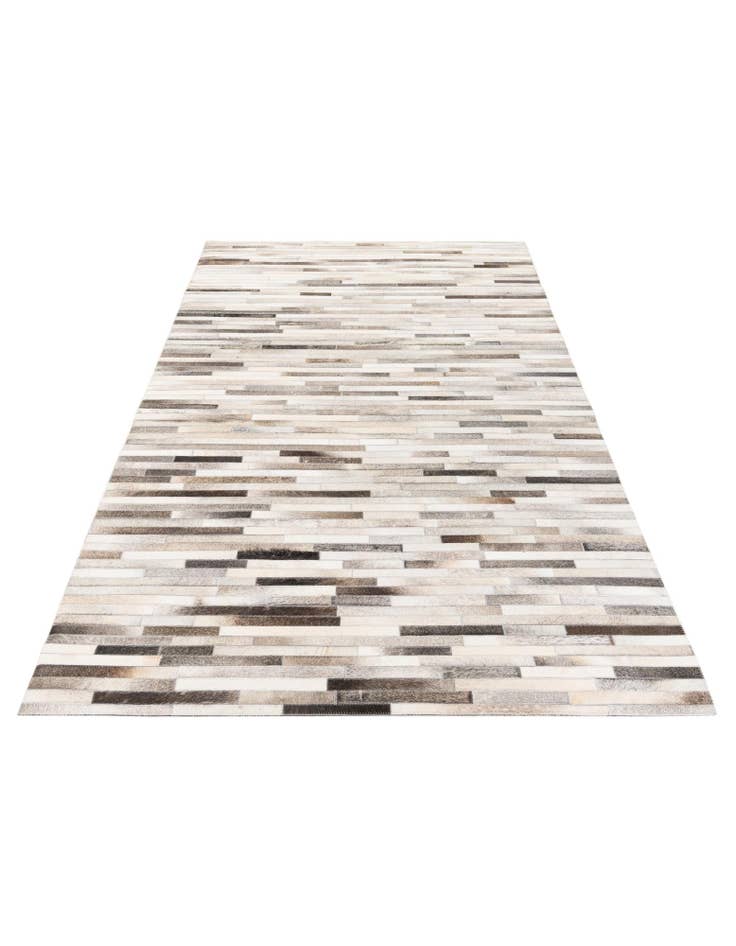 Detail image of  5' 1 x 7' 11 Cowhide Stocks Rug