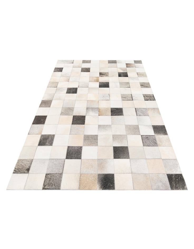 Detail image of  5' x 7' 11 Cowhide Stocks Rug