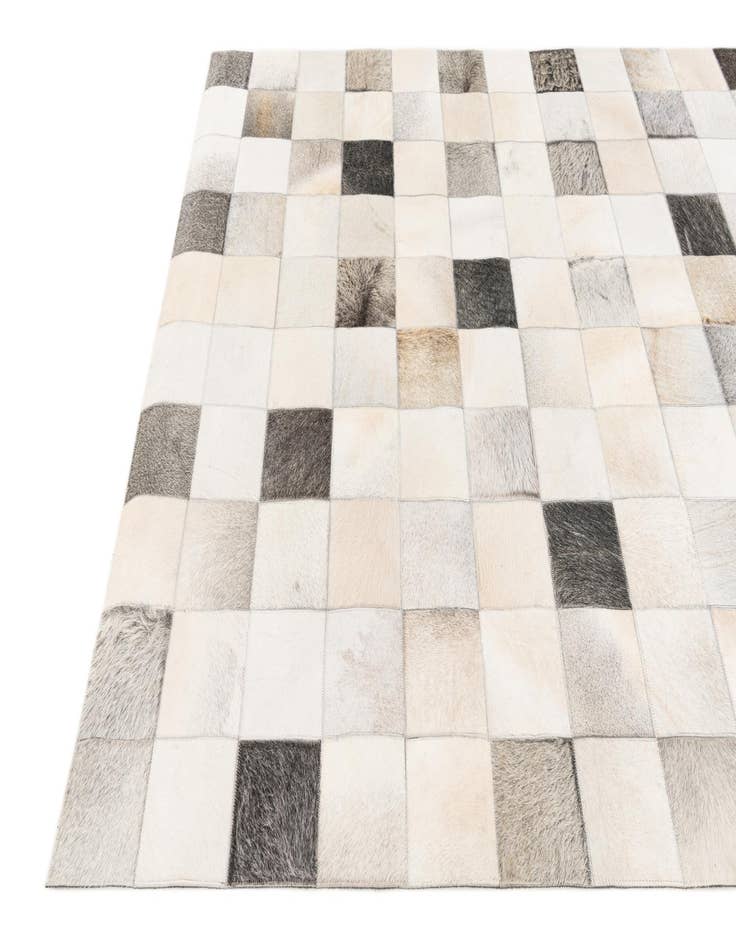 Detail image of  5' x 7' 11 Cowhide Stocks Rug