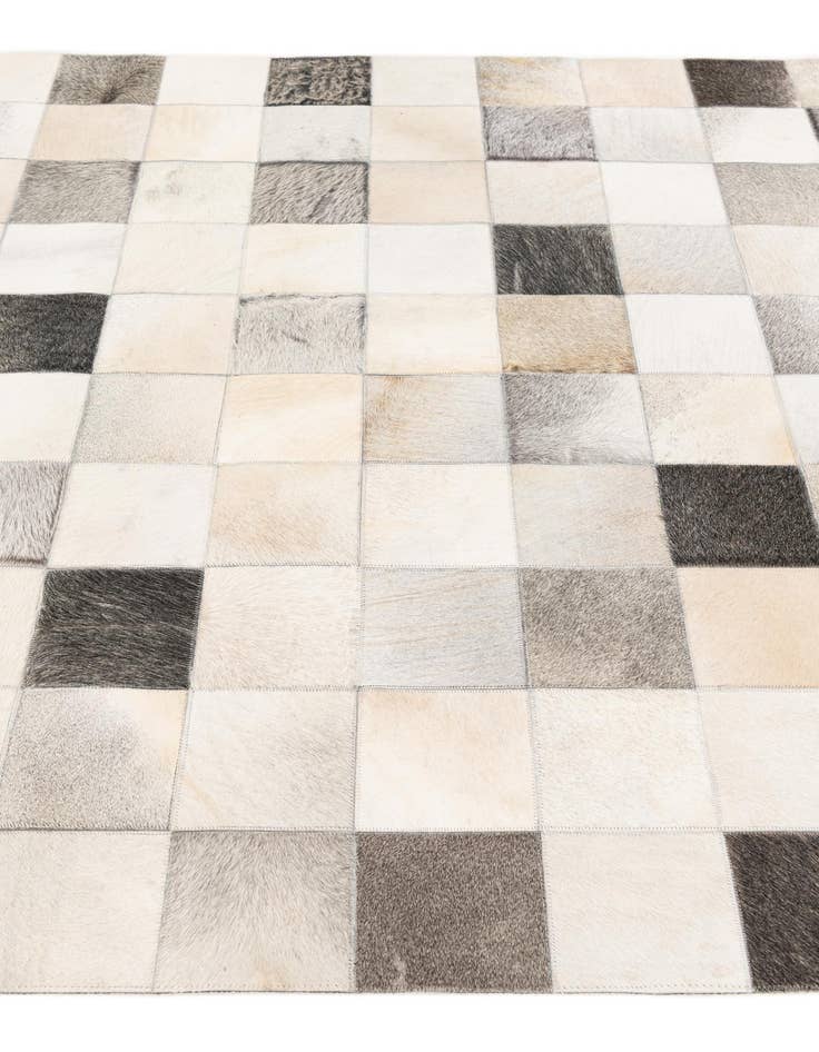 Detail image of  5' x 7' 11 Cowhide Stocks Rug