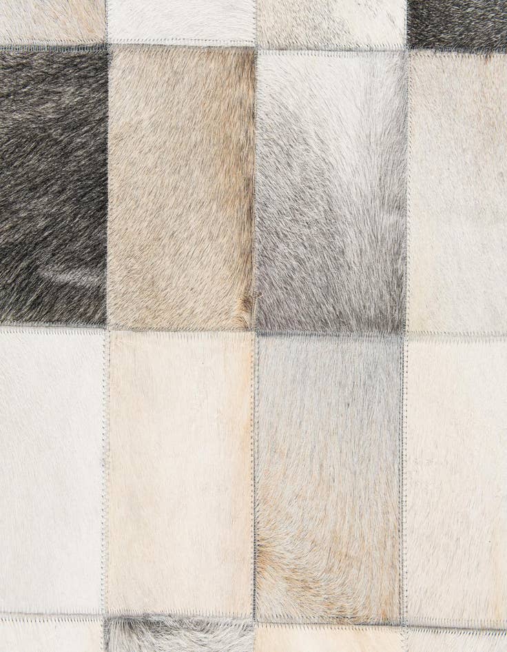 Detail image of  5' x 7' 11 Cowhide Stocks Rug