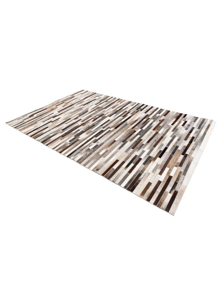 Detail image of  5' 1 x 7' 11 Cowhide Stocks Rug