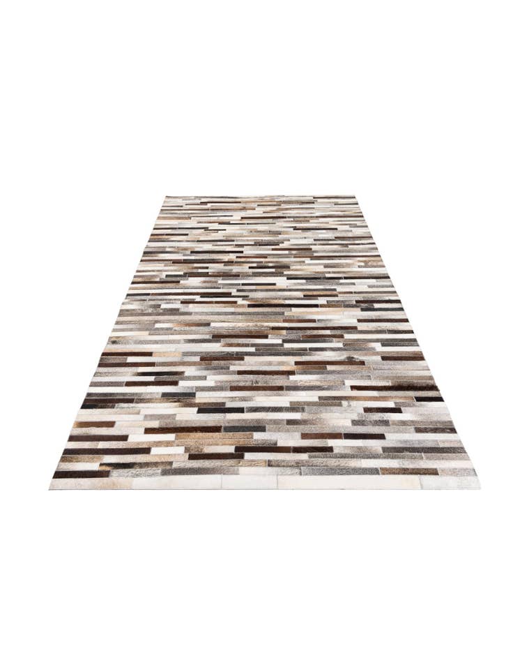 Detail image of  5' 1 x 7' 11 Cowhide Stocks Rug