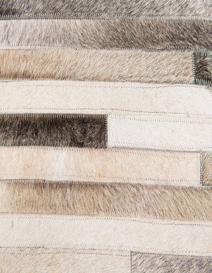 Detail image of  5' 1 x 8' Cowhide Stocks Rug