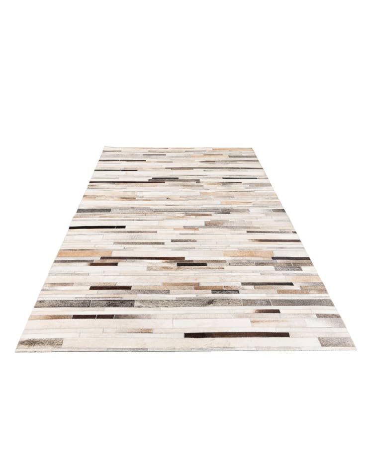 Detail image of  5' 1 x 7' 11 Cowhide Stocks Rug