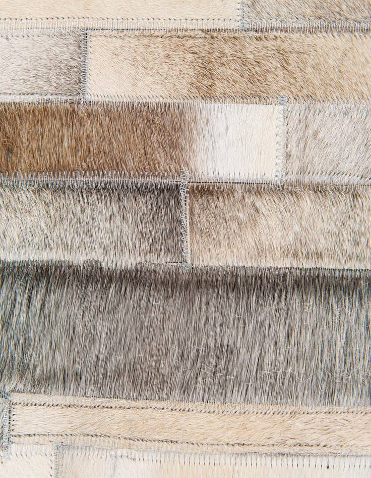 Detail image of  5' 1 x 7' 11 Cowhide Stocks Rug