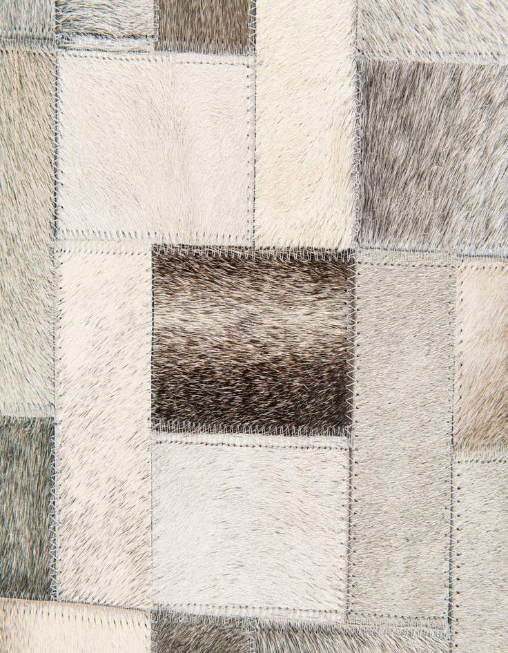 Detail image of  5' 1 x 8' Cowhide Stocks Rug