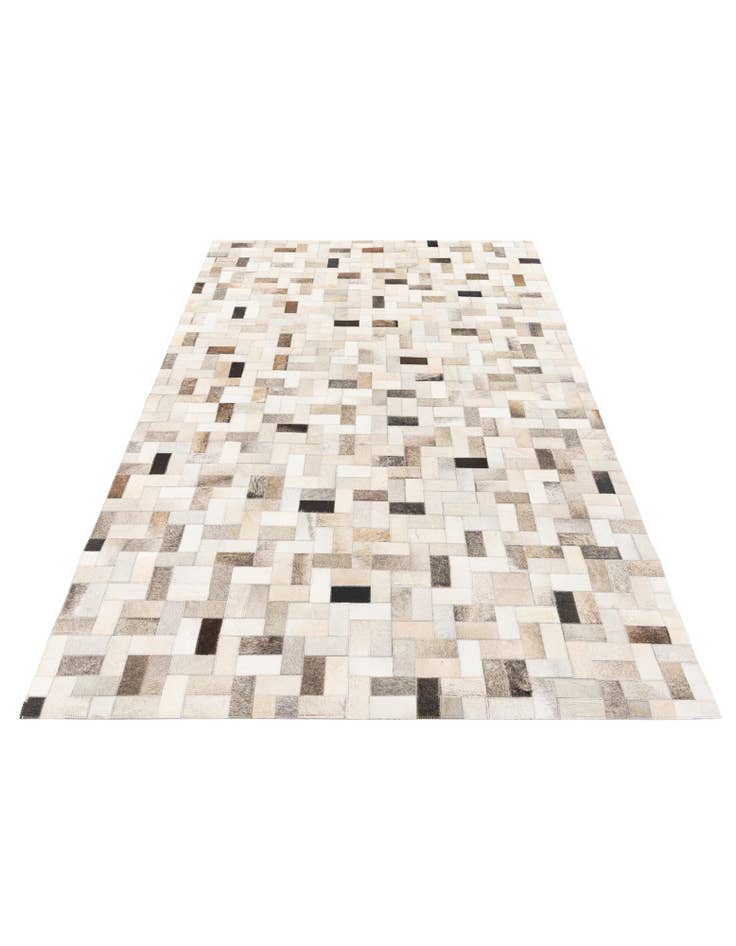 Detail image of  5' x 7' 10 Cowhide Stocks Rug