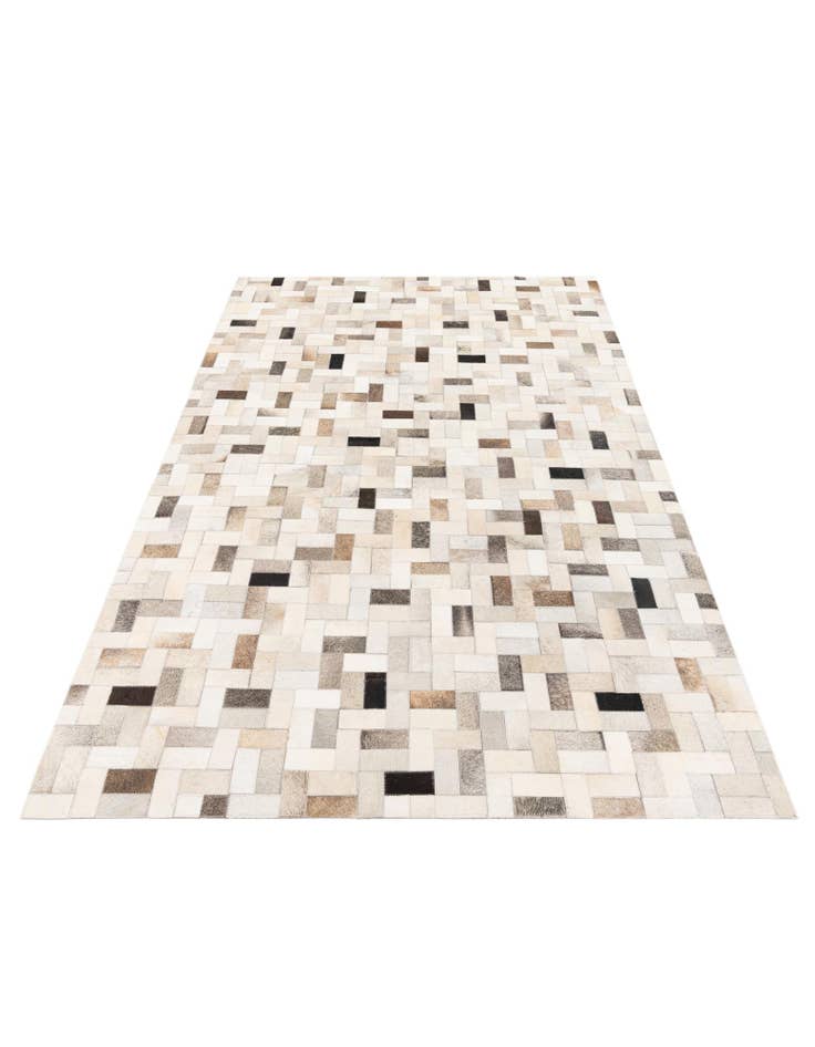 Detail image of  5' x 7' 11 Cowhide Stocks Rug