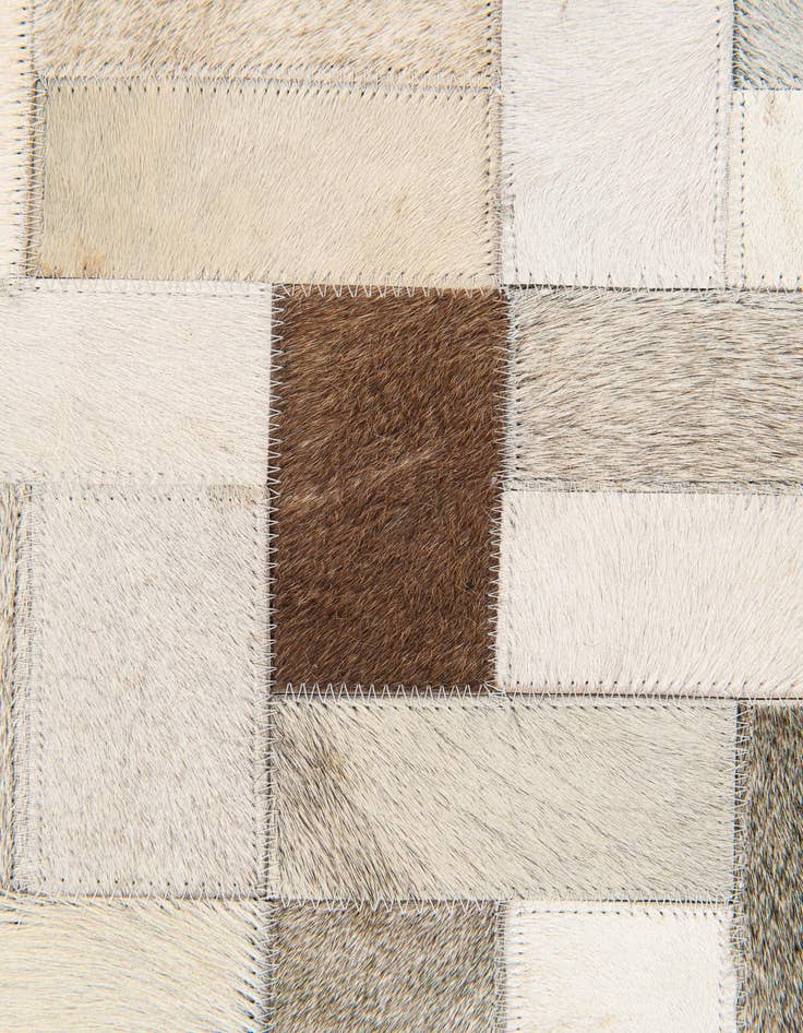 Detail image of  5' x 7' 11 Cowhide Stocks Rug