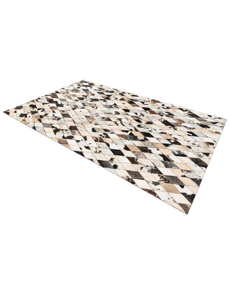 Detail image of  5' x 8' Cowhide Stocks Rug