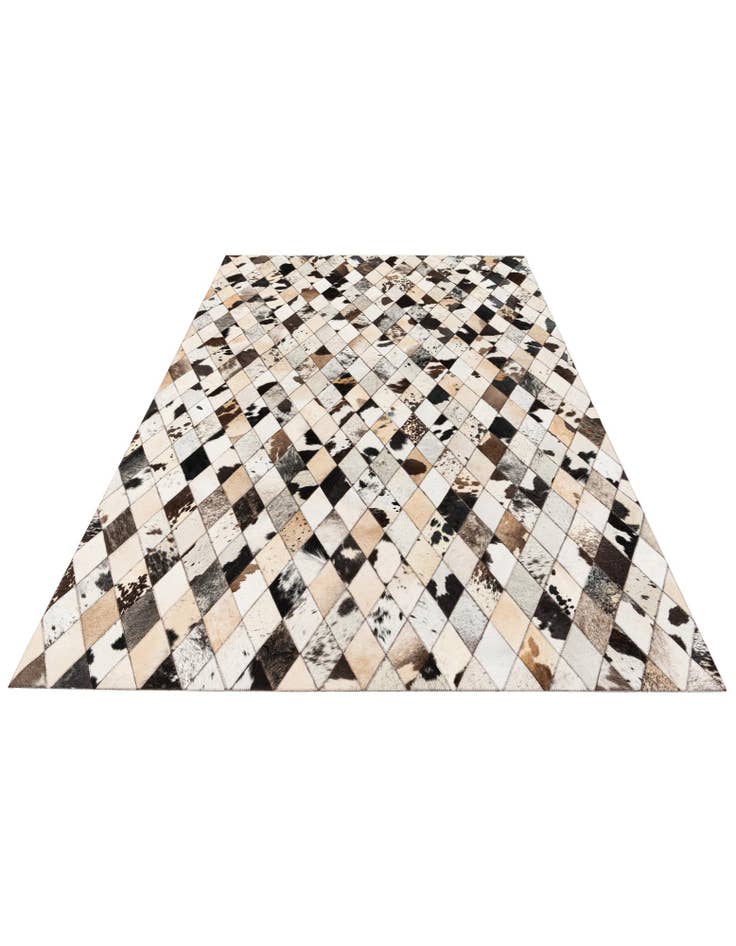 Detail image of  5' x 8' Cowhide Stocks Rug