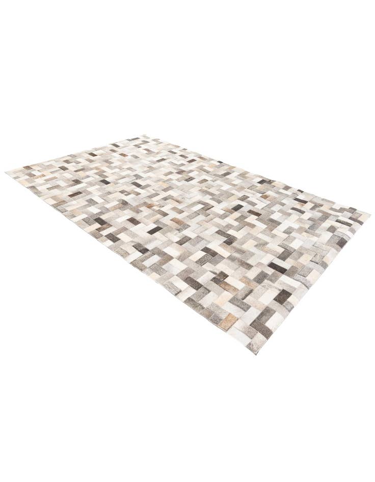 Detail image of  5' 1 x 8' Cowhide Stocks Rug