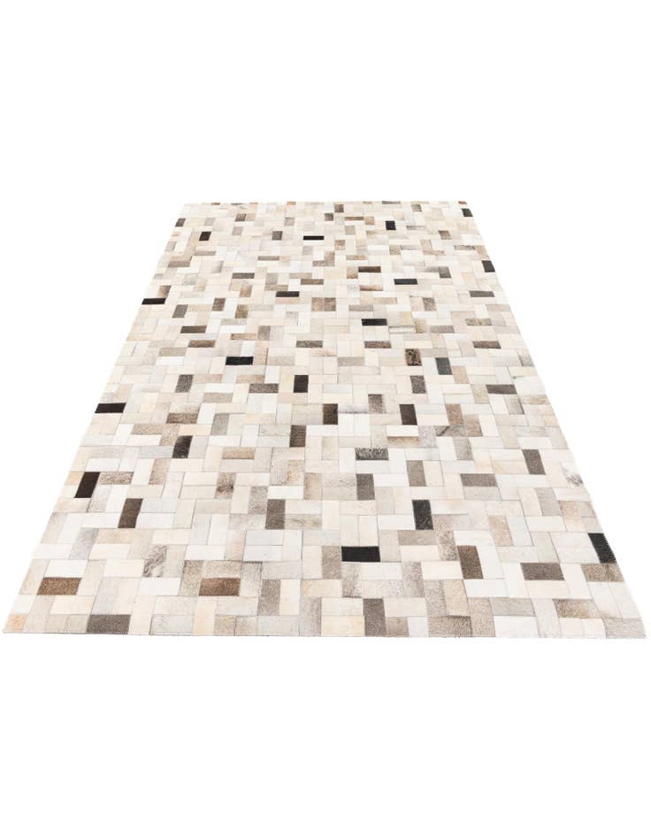 Detail image of  5' x 7' 11 Cowhide Stocks Rug