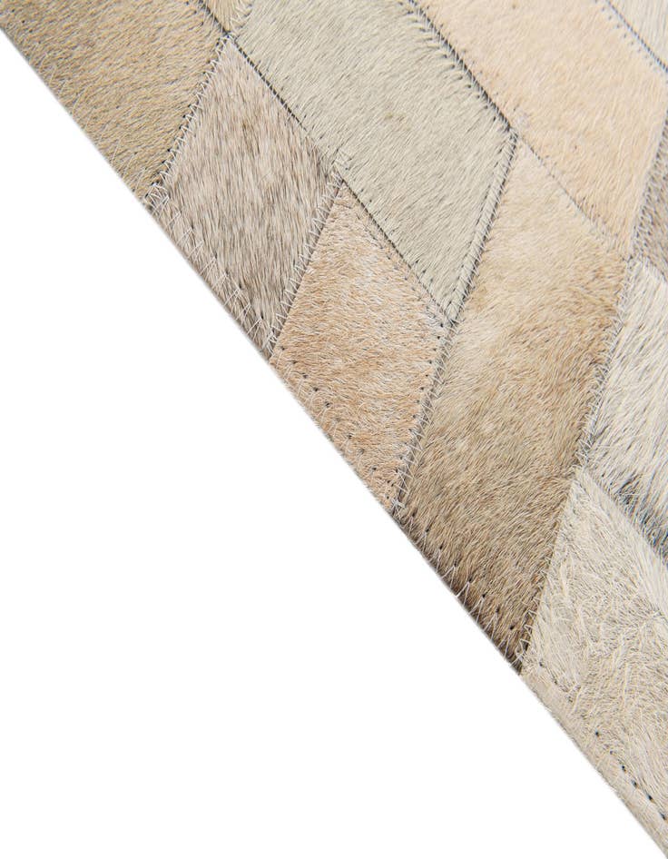 Detail image of  5' x 7' 11 Cowhide Stocks Rug