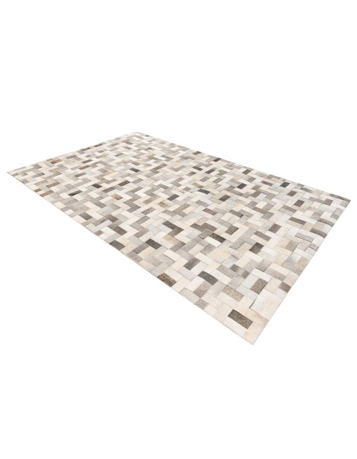 Detail image of  5' 1 x 8' Cowhide Stocks Rug