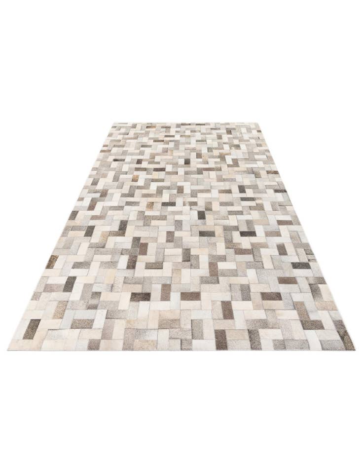 Detail image of  5' 1 x 8' Cowhide Stocks Rug