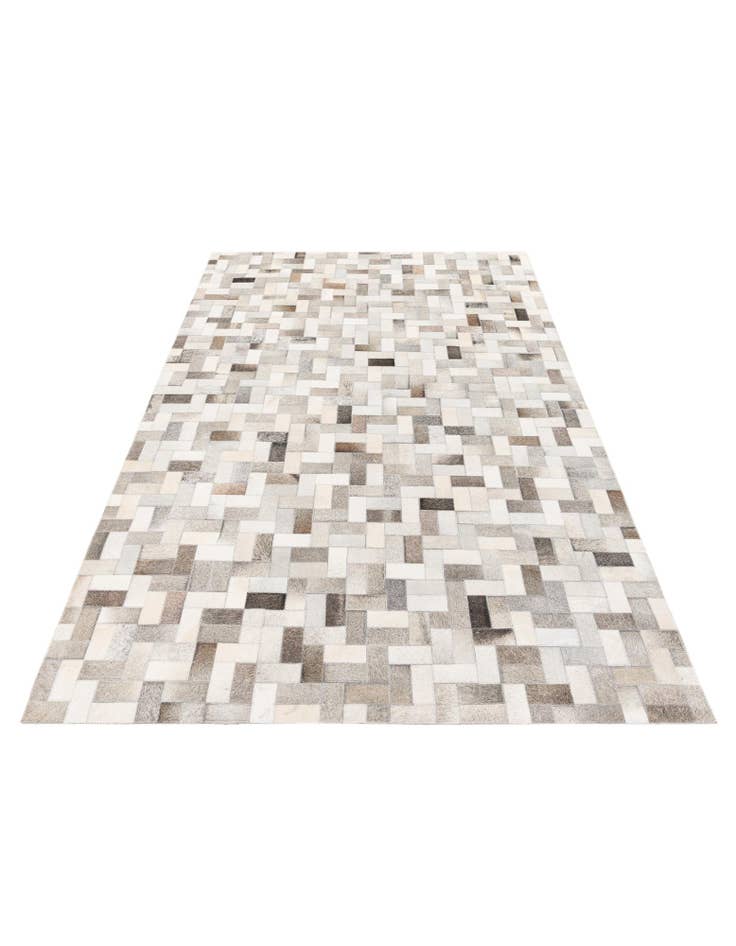 Detail image of  5' 1 x 8' Cowhide Stocks Rug