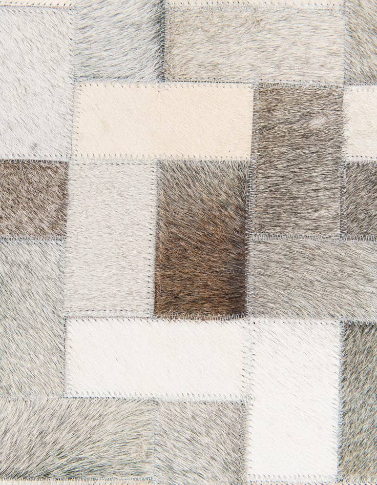 Detail image of  5' 1 x 8' Cowhide Stocks Rug