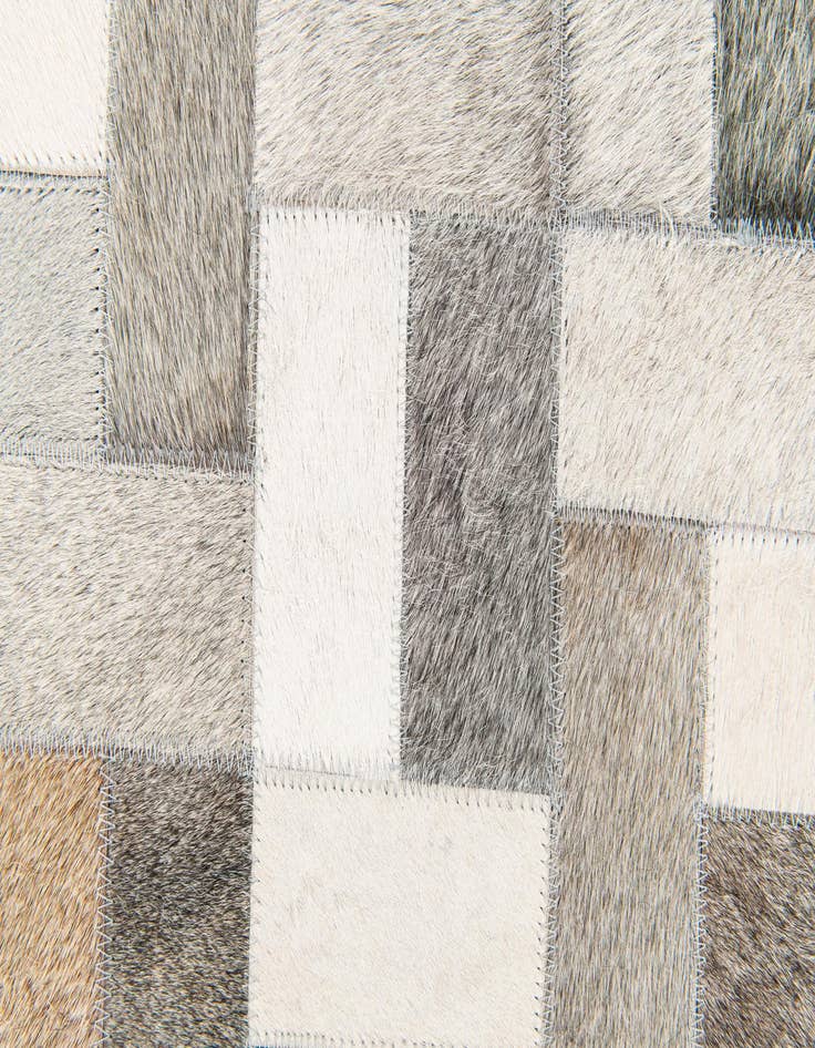 Detail image of  5' 1 x 8' Cowhide Stocks Rug