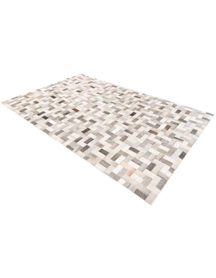 Detail image of  5' x 8' Cowhide Stocks Rug