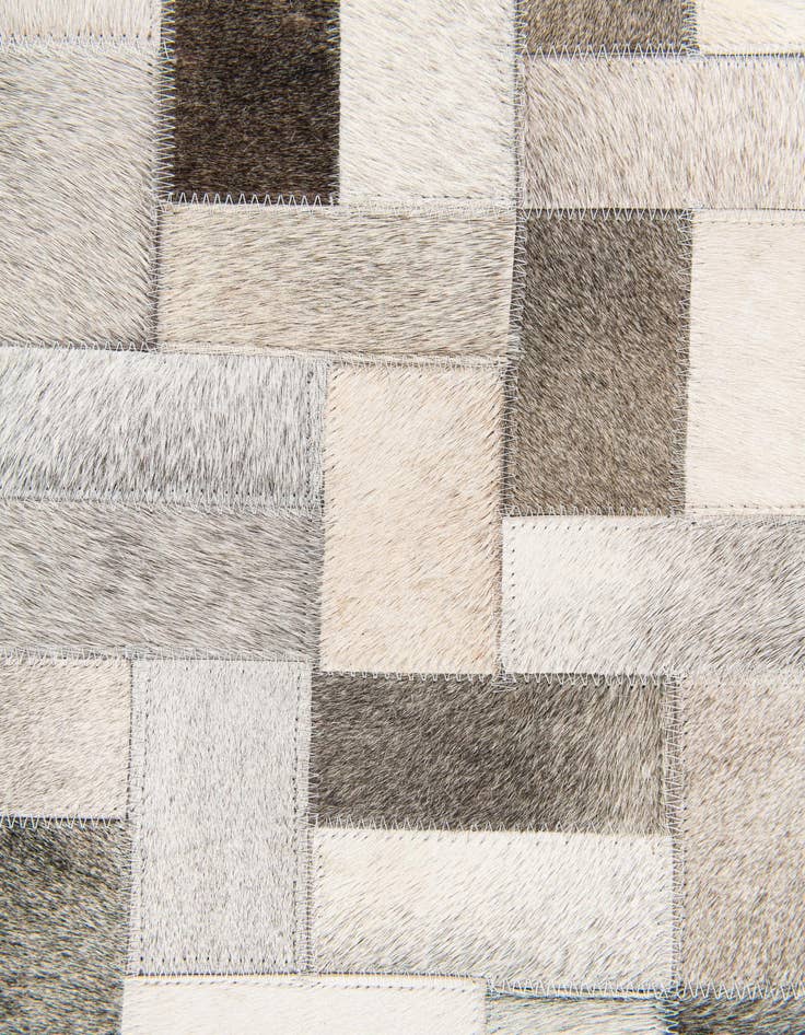 Detail image of  5' x 8' Cowhide Stocks Rug