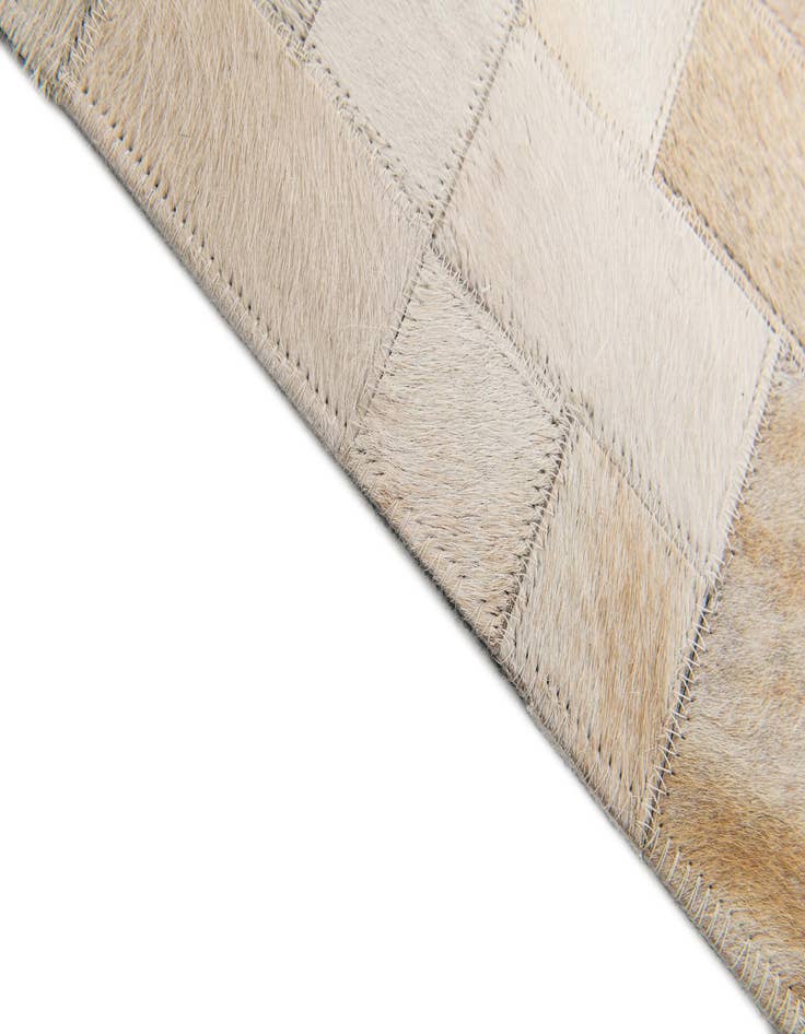 Detail image of  5' 1 x 7' 11 Cowhide Stocks Rug