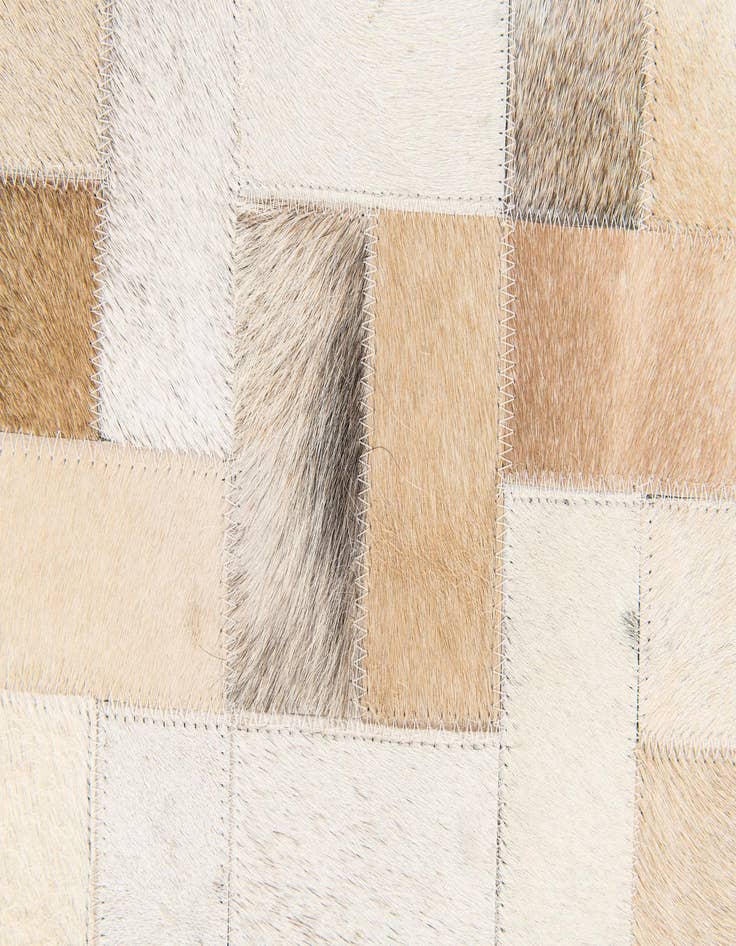 Detail image of  5' 1 x 7' 11 Cowhide Stocks Rug