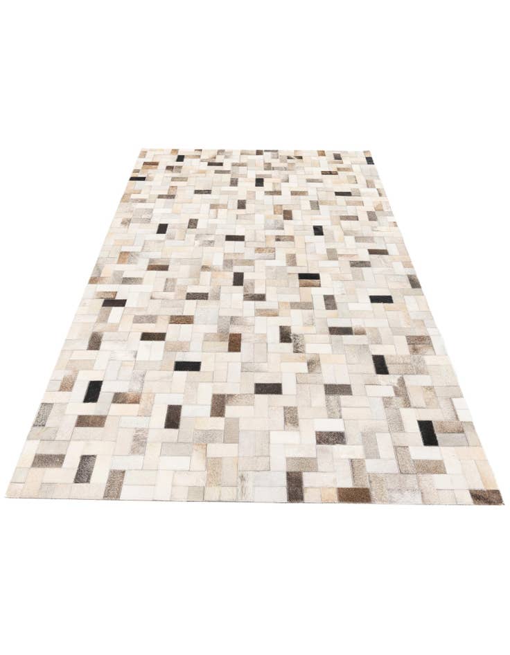 Detail image of  5' x 7' 11 Cowhide Stocks Rug