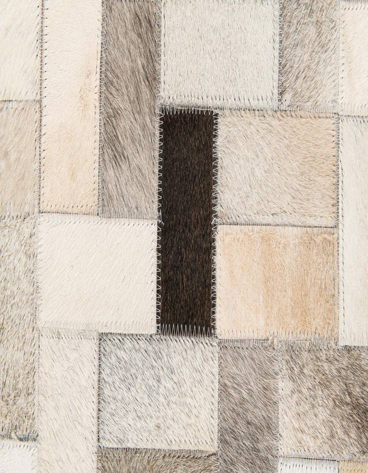 Detail image of  5' x 7' 11 Cowhide Stocks Rug