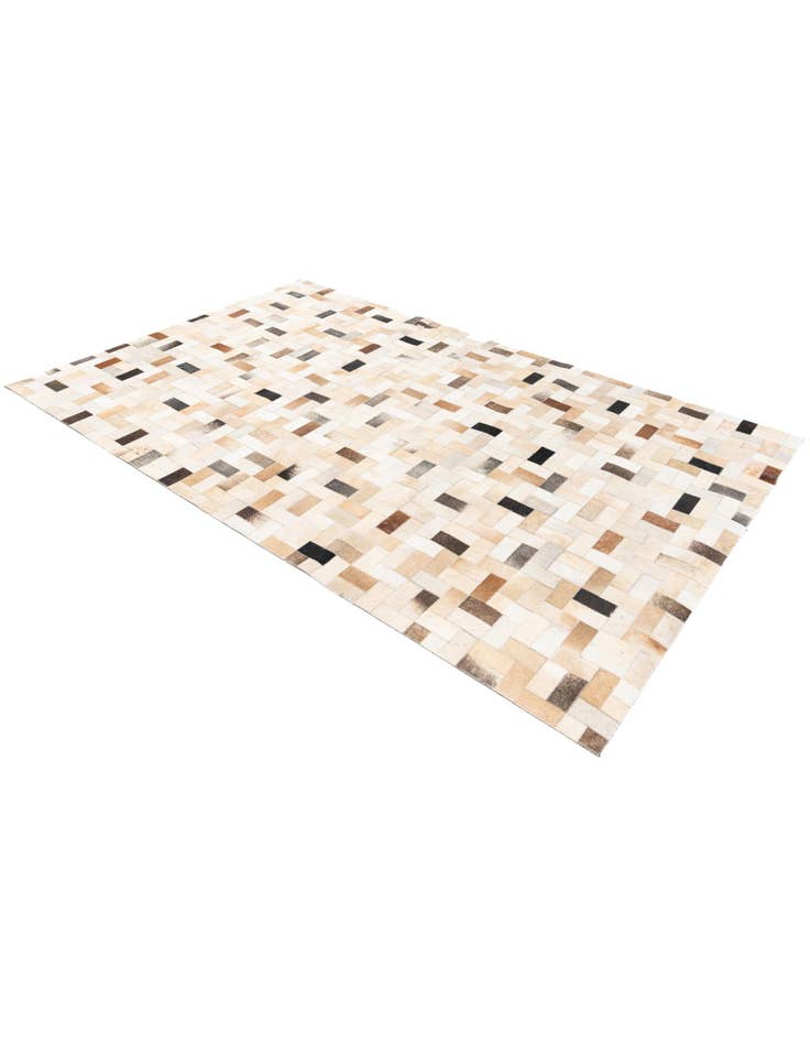 Detail image of  5' 1 x 8' Cowhide Stocks Rug