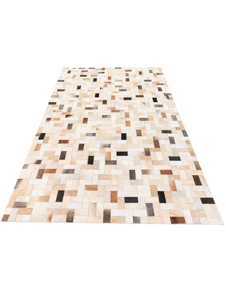 Detail image of  5' 1 x 8' Cowhide Stocks Rug