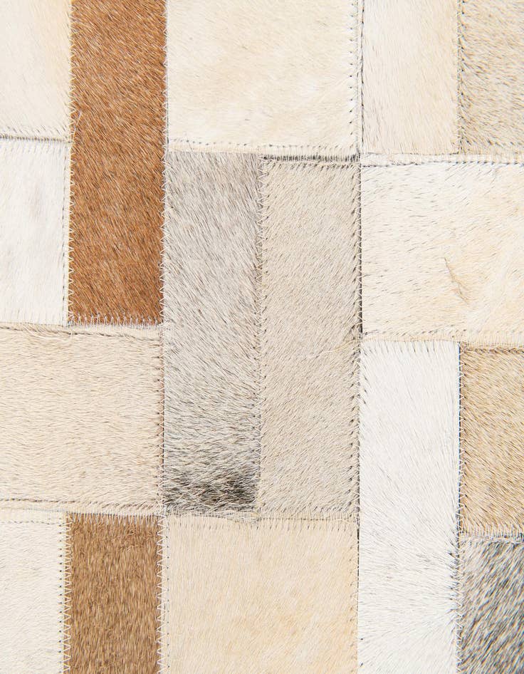 Detail image of  5' 1 x 8' Cowhide Stocks Rug