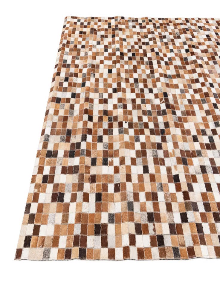 Detail image of  5' x 7' 11 Cowhide Stocks Rug