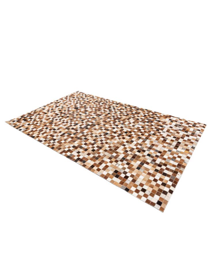 Detail image of  5' x 7' 11 Cowhide Stocks Rug