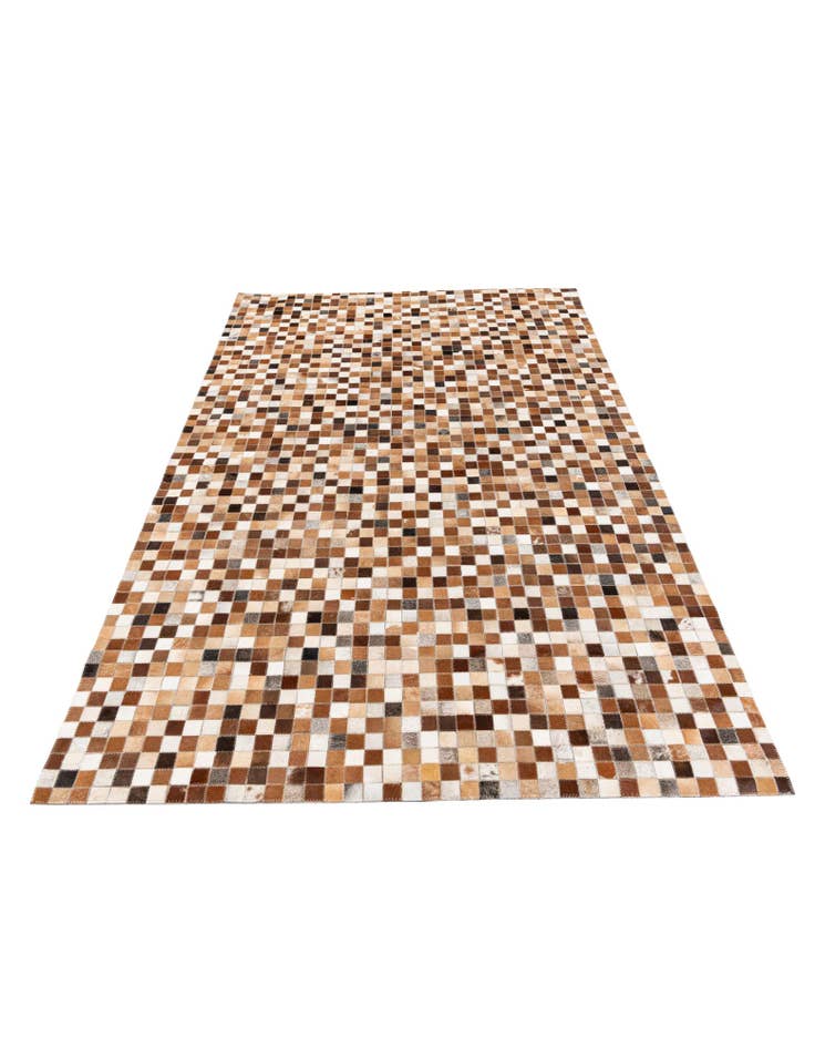 Detail image of  5' x 7' 11 Cowhide Stocks Rug