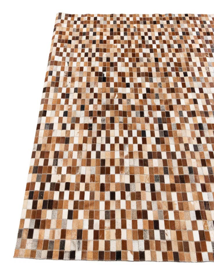 Detail image of  5' x 7' 11 Cowhide Stocks Rug