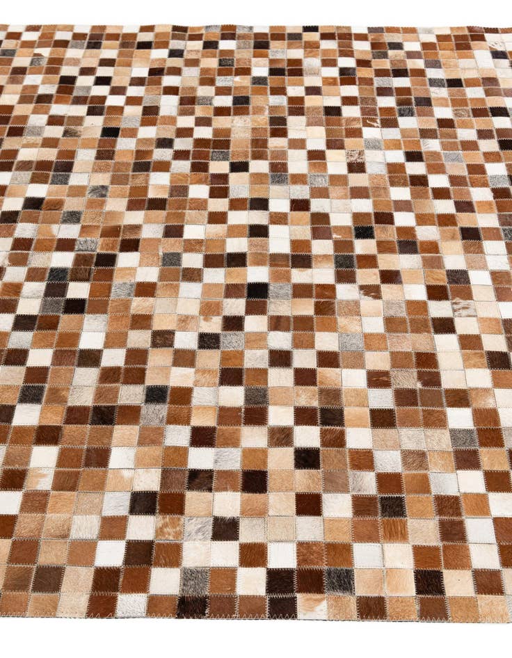 Detail image of  5' x 7' 11 Cowhide Stocks Rug